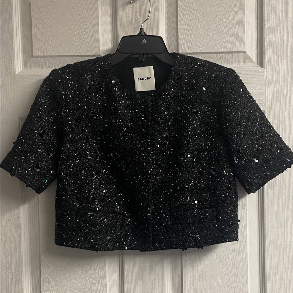Bennelie Rhinestone Tweed Jacket - Picture 1 of 7